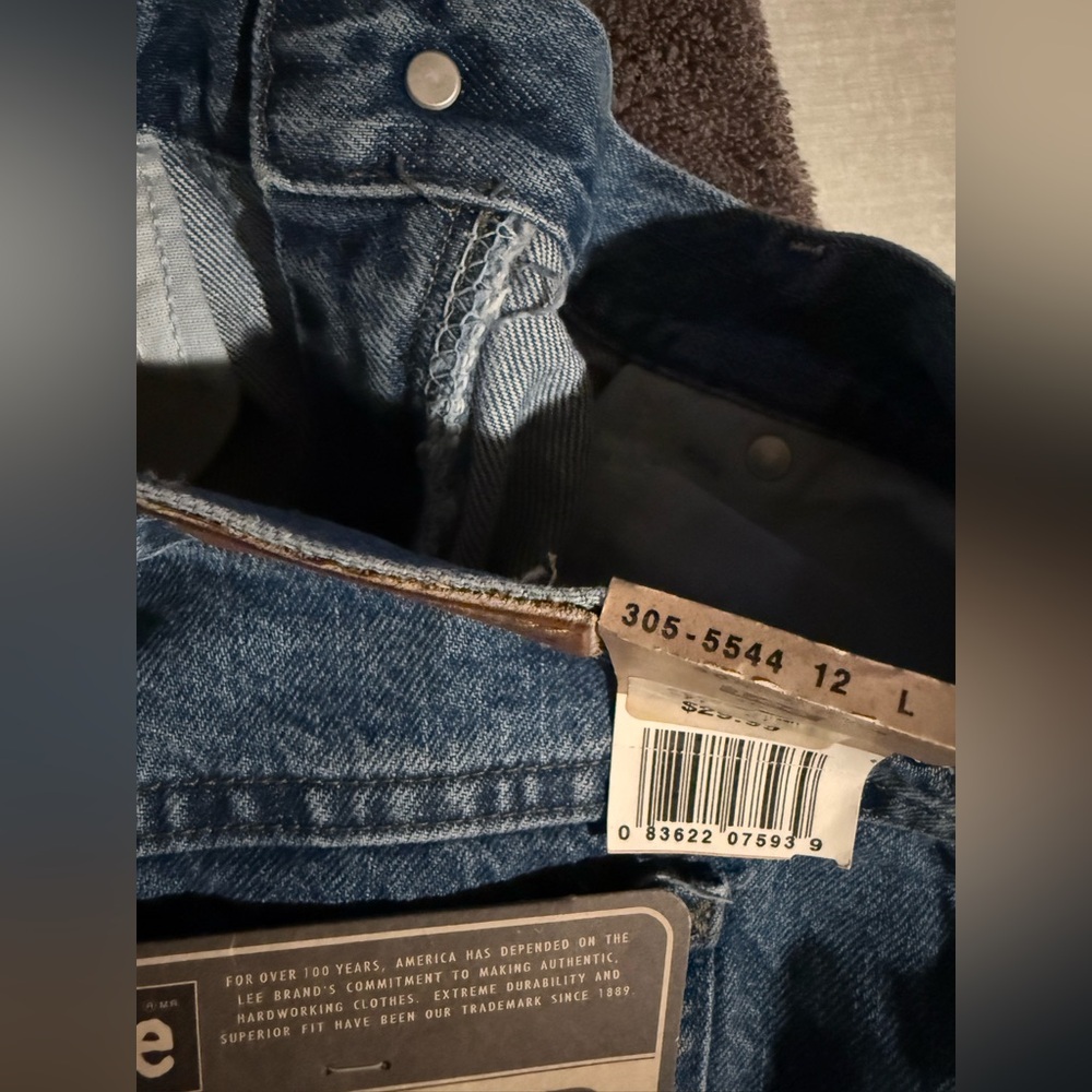 NWT Lee Original Jeans Vintage Size 12 L ~Large Levi’s T-Shirt~Med Flannel Shirt - Picture 7 of 16